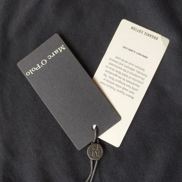 Marc O'Polo Black Printed Round Neck T Shirt - Picture 5 of 9